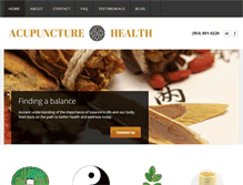 Tablet Screenshot of fortlauderdaleacupuncturehealth.com